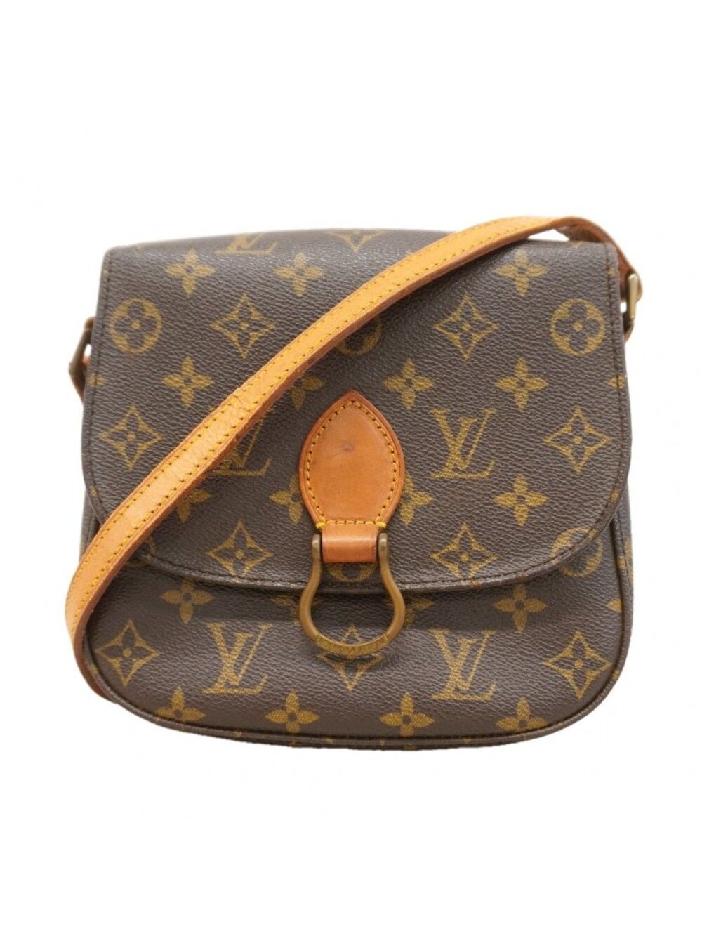 Louis Vuitton Shoulder Bag Monogram Mini Saint Cloud Brown